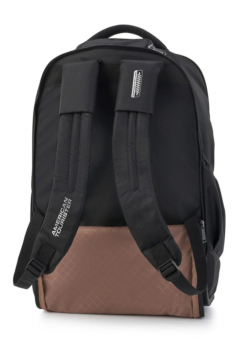 American Tourister  Segno 2.0 Wheeled Laptop Bag, 32L Capacity, Polyester, Black|Front Storge Pocket|15.6" Laptop Compartment|Bottle Holder|Tractum Suspension - 3 Years International Warranty  | Best Price UAE